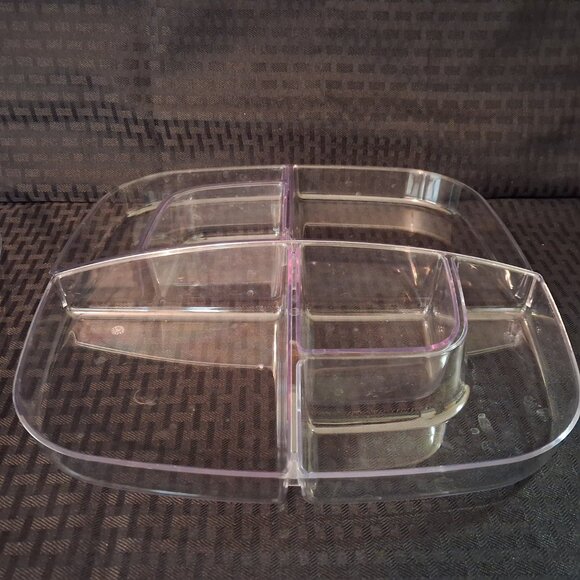 Pampered Chef Large Square Cool&Serve Tray Fruit/Veggie/Chips Dip Deviled Eggs - Picture 10 of 13